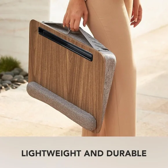 Portable Laptop Desk w/ Pillow Cushion | Fits up to 15.6” Laptop | Like New | - Picture 6 of 6